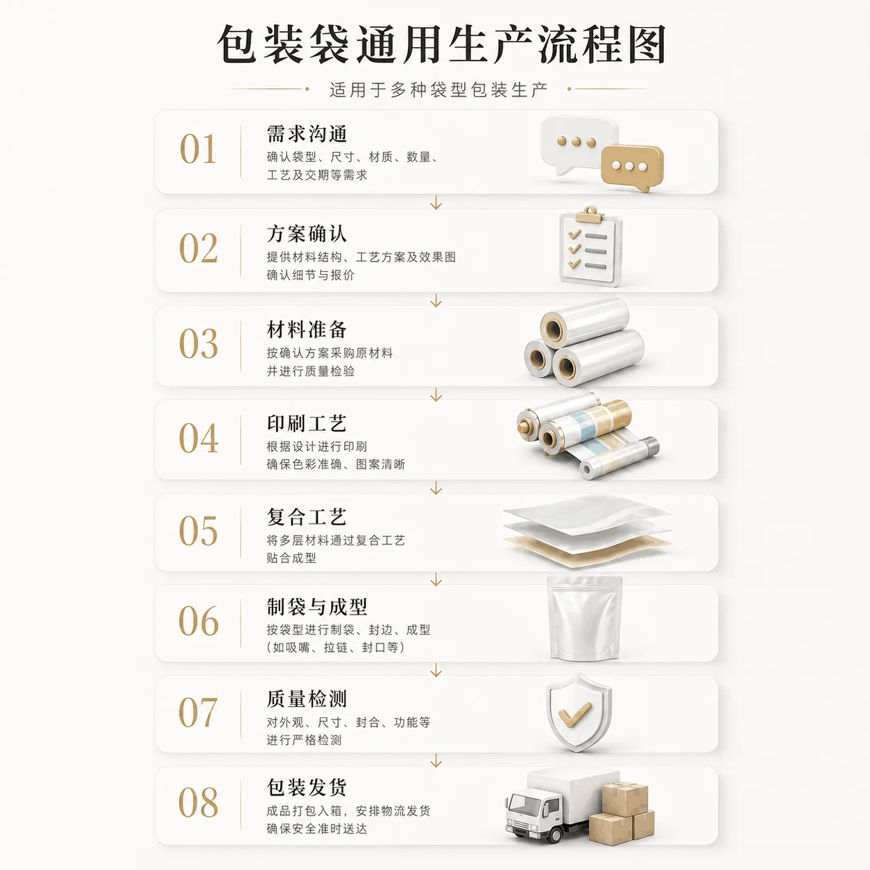 包装袋通用生产流程图