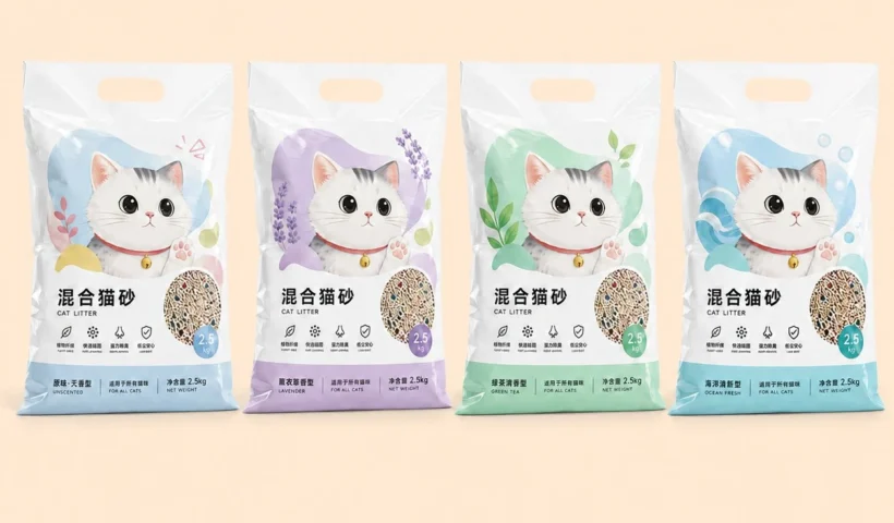 mixed-cat-litter-four-flavors-unscented-lavender-green-tea-ocean-fresh-2.5kg