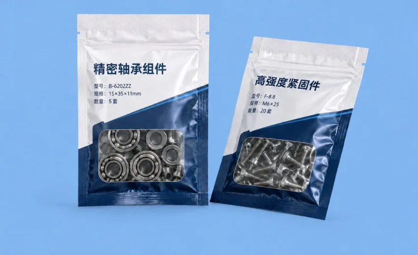 precision-bearings-b6202zz-and-high-strength-fasteners-f8-8-three-side-seal-pouch