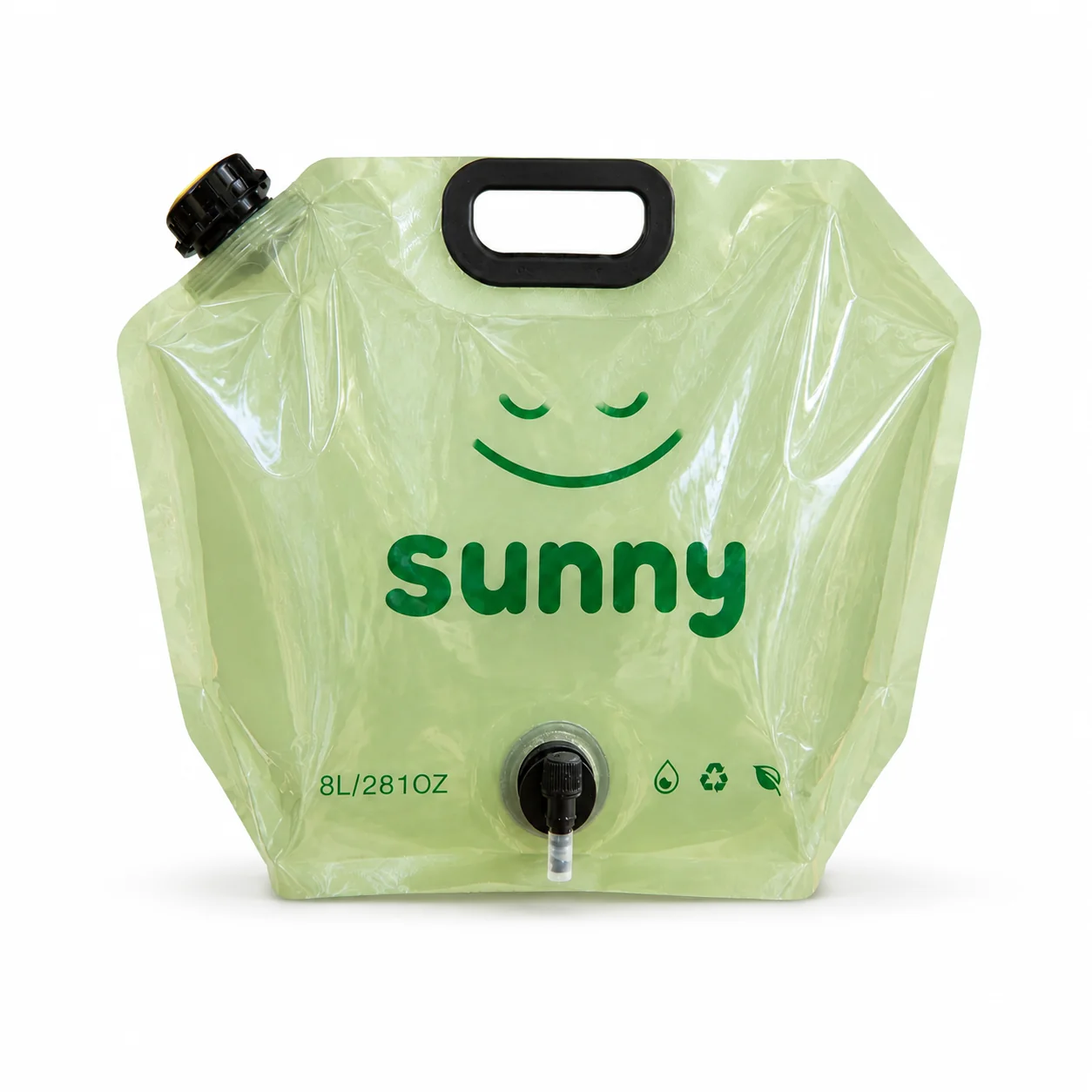 Collapsible portable outdoor water bag for camping and travel