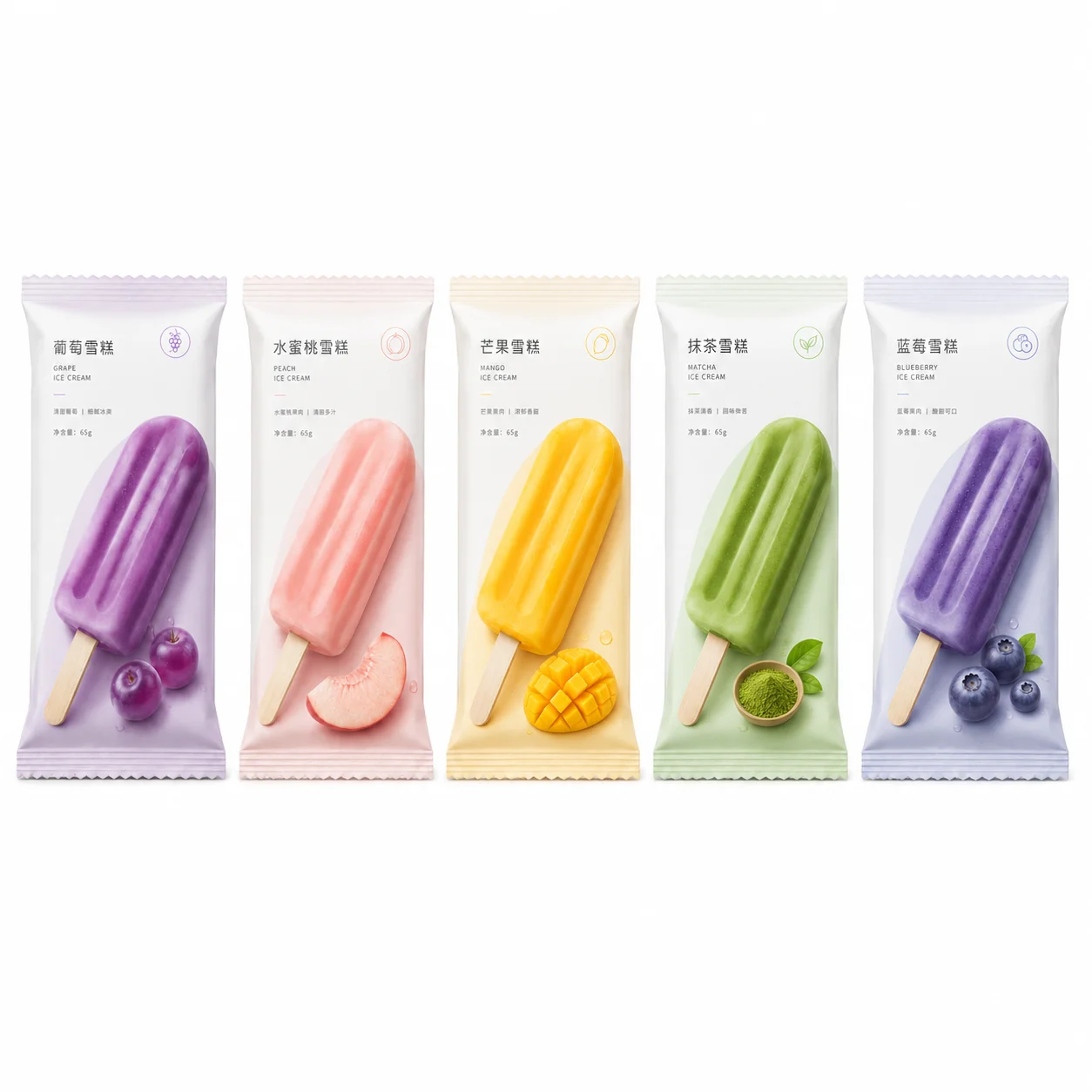 定制中封袋雪糕冰糕包装 便携独立分装 干货零食通用包装 - 图片 2