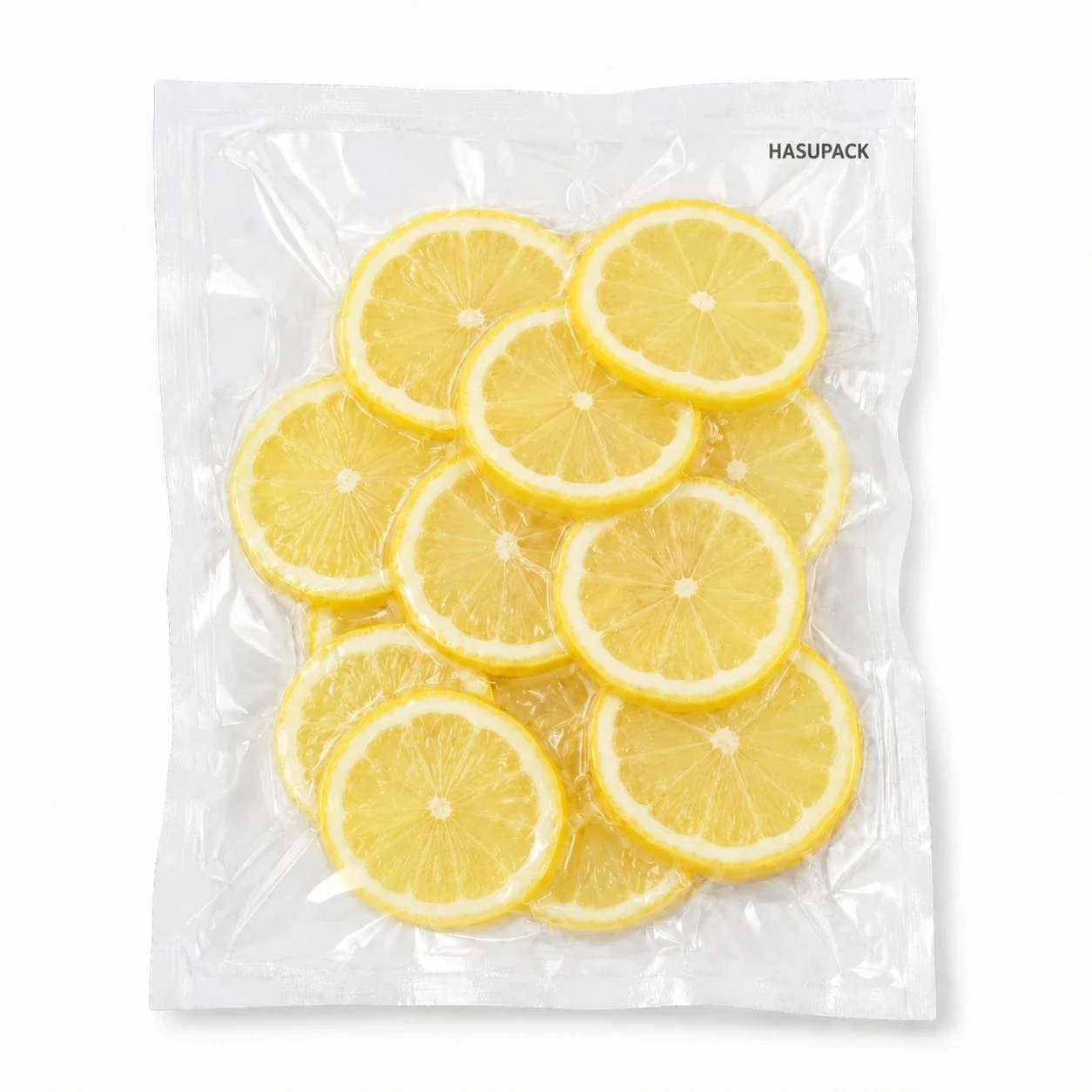 水果切片真空包装袋定制 柠檬片蔬菜切片食品级透明真空袋厂家