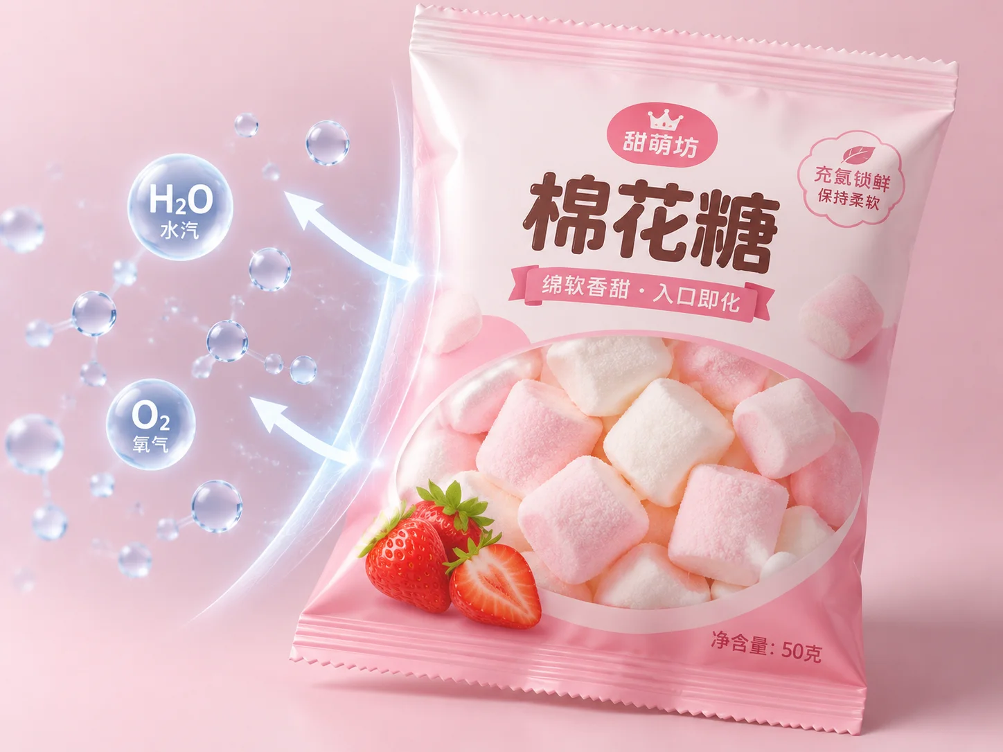 糖果零食 防潮锁鲜与品质保持