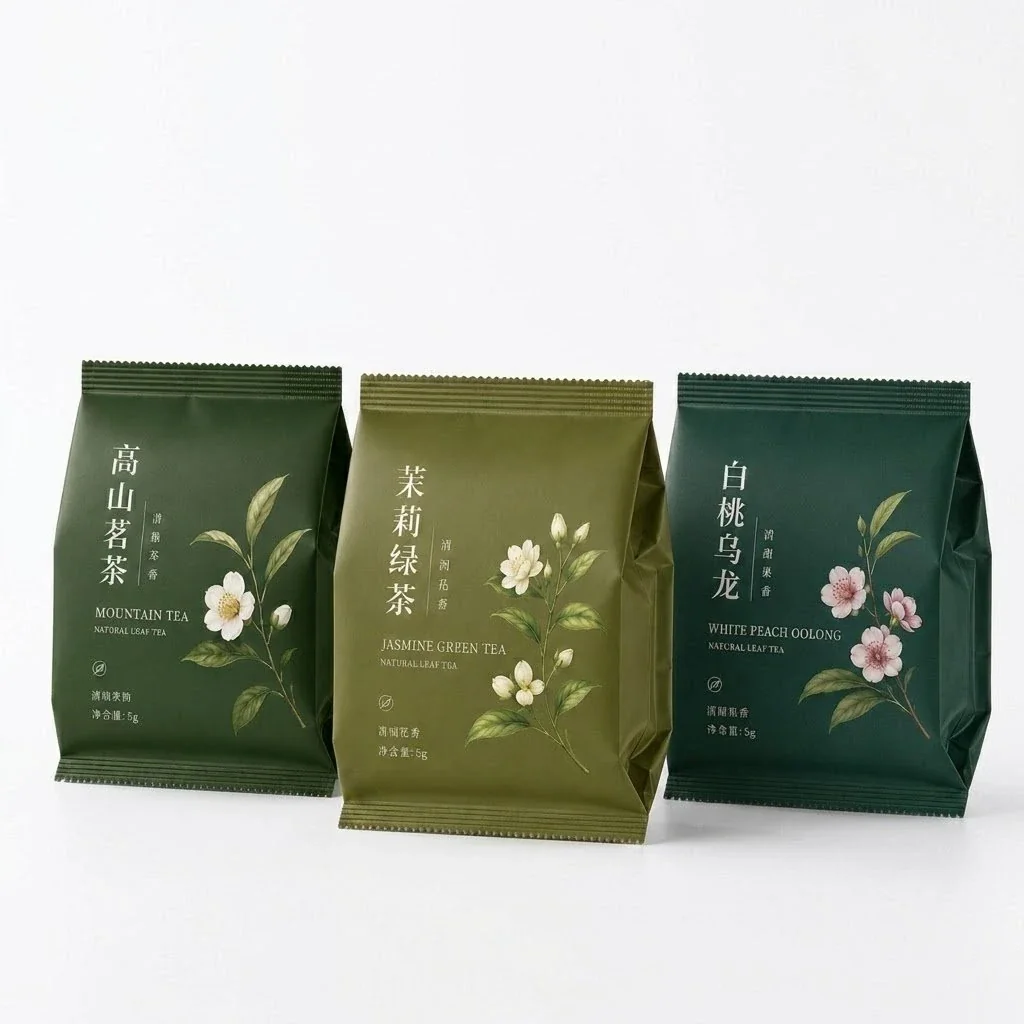 茶叶包装袋 定制侧封风琴袋 零食坚果糖果巧克力咖啡豆包装袋 - 图片 2