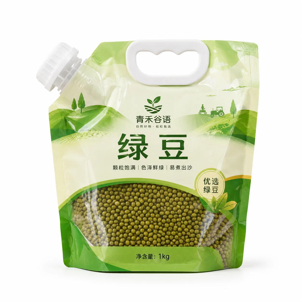 Mung bean packaging stand-up pouch