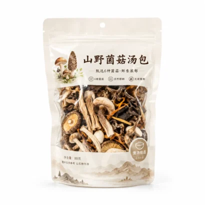 Mushroom packaging stand-up pouch
