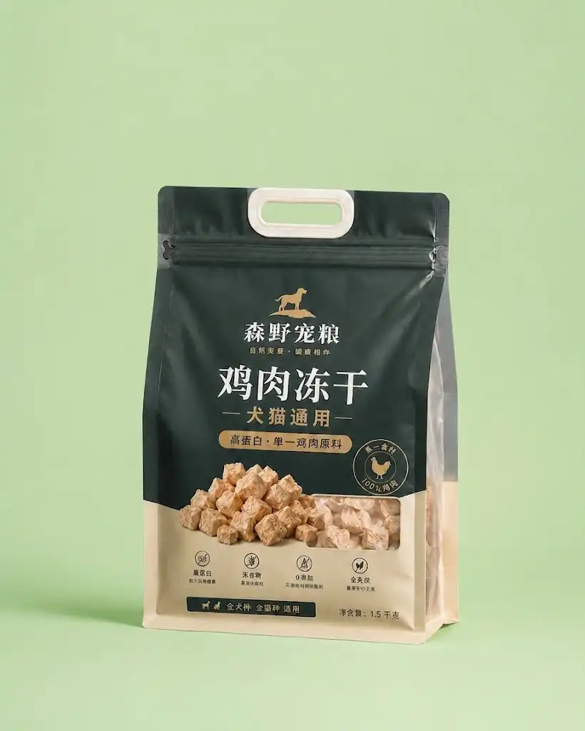 宠物食品包装 鸡肉冻干