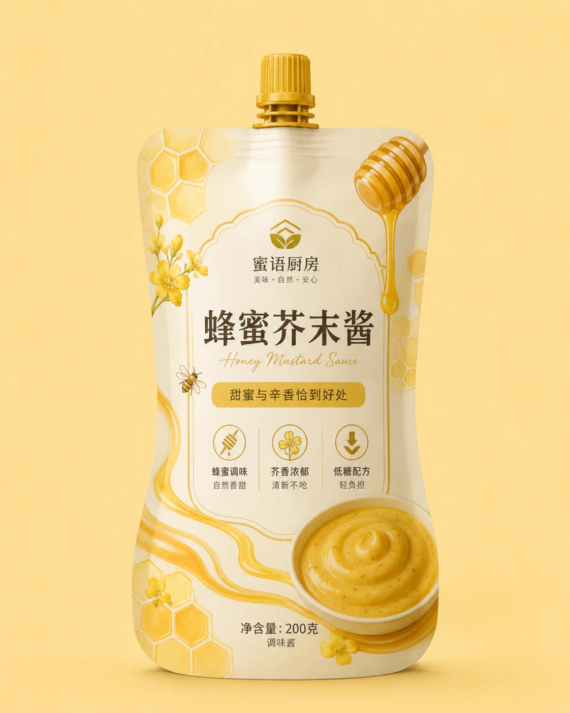 调料包装 蜂蜜芥末酱包装