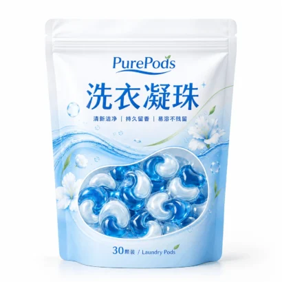 定制三边封自立袋洗护日化专用包装定做 洗衣凝珠泡腾片分装袋
