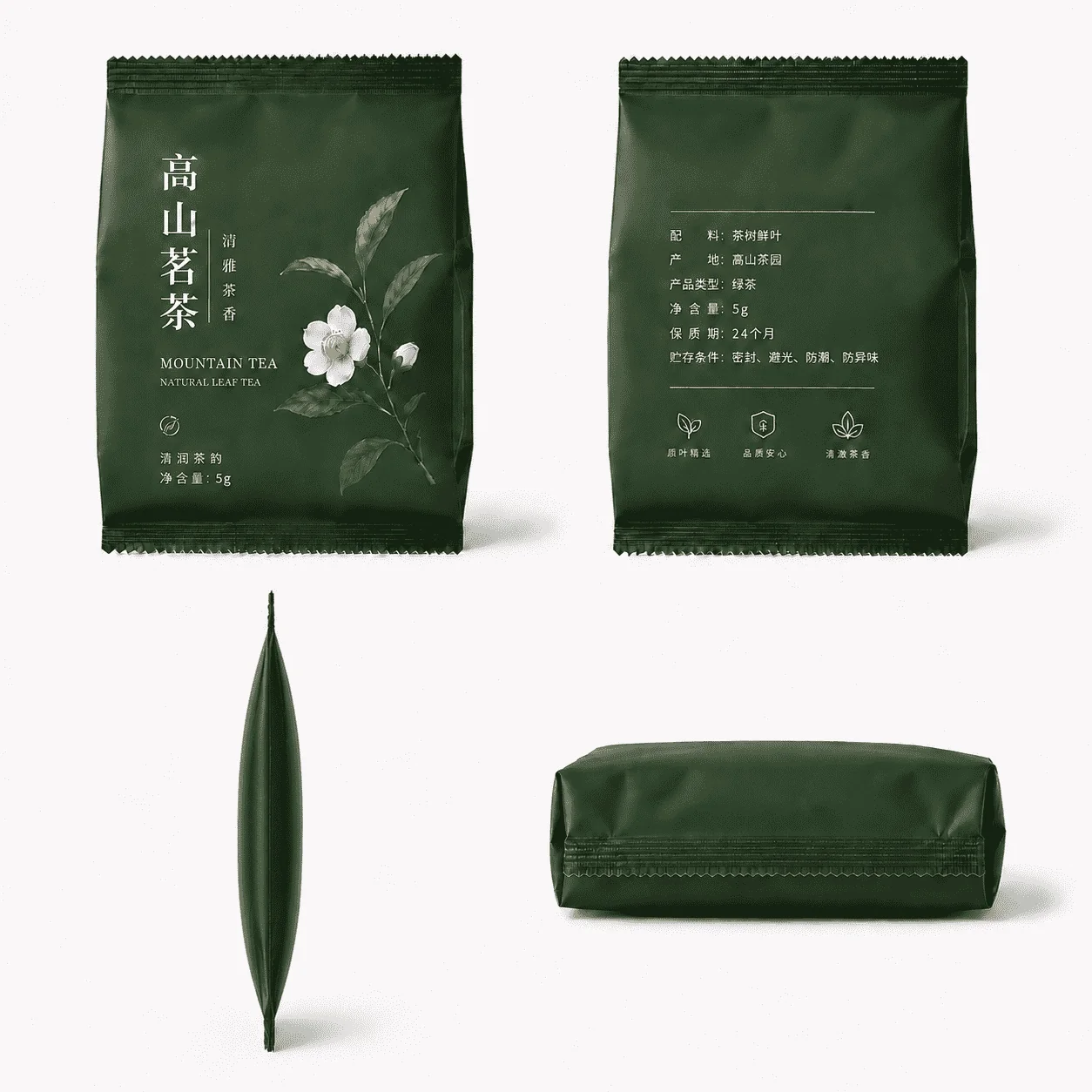 茶叶包装袋 定制侧封风琴袋 零食坚果糖果巧克力咖啡豆包装袋 - 图片 4