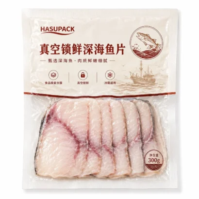 食品真空包装袋定制 鱼片海鲜熟食生鲜肉类冷冻包装袋厂家