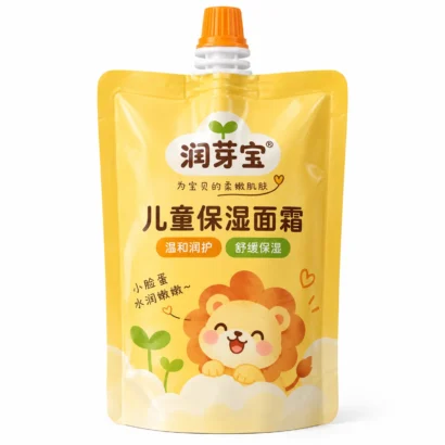 儿童面霜包装袋 吸嘴自立袋 主视图