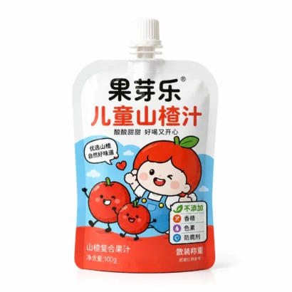 Kids beverage pouch with spout