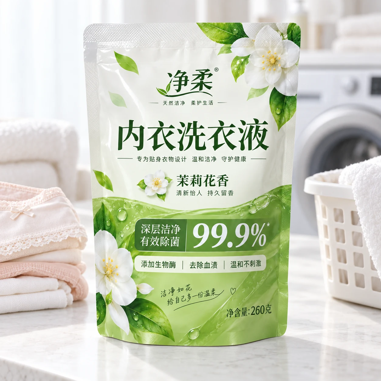洗衣液包装袋 家庭洗护应用场景