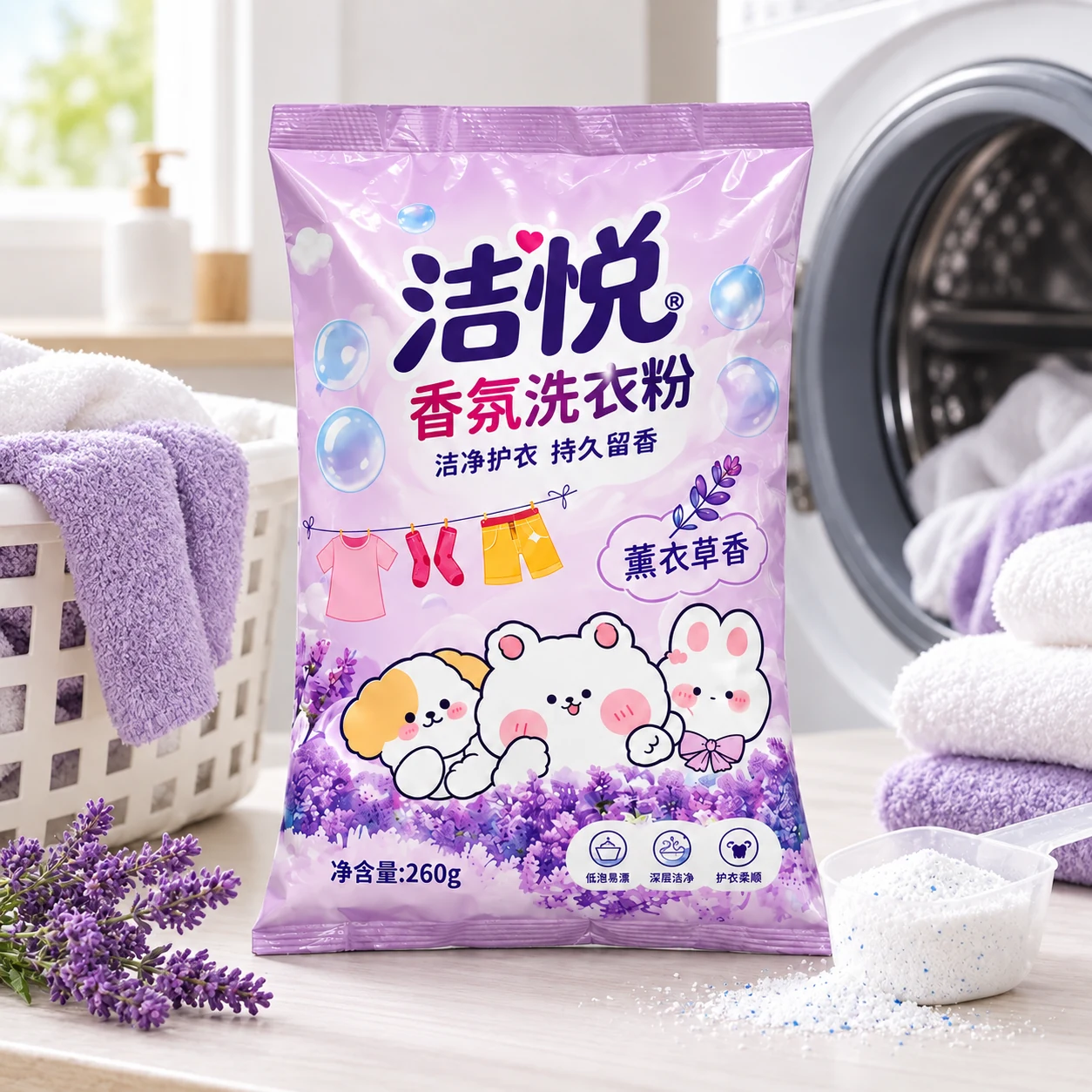 洗衣粉包装袋 家庭洗衣应用场景